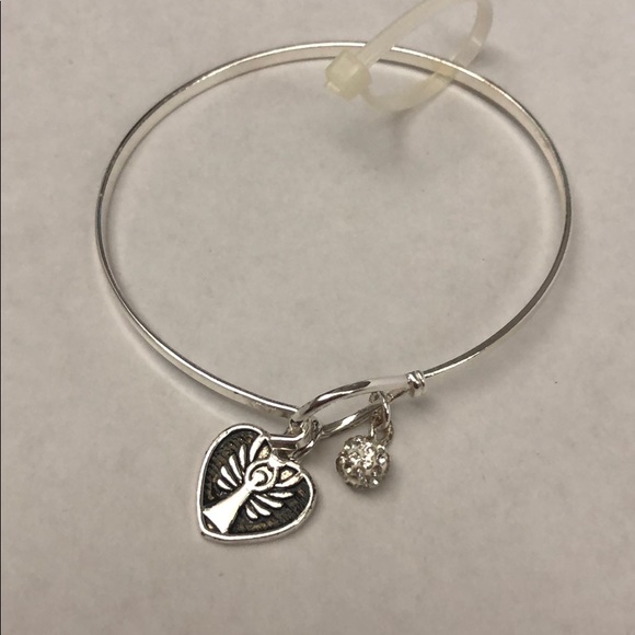 Fine Silver Plated Bracelet with Crystal - Picture 3 of 4